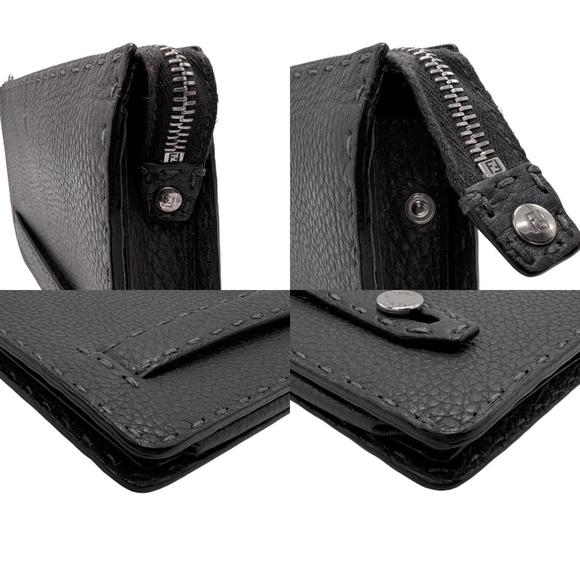 Fendi Selleria Leather Clutch Bag Black - Picture 4 of 10